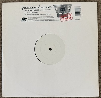 Puretone - Addicted To Bass (drum & bass remixes) - 12'' vinyl White Label