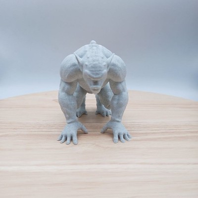 Gargoyle Wächter Unikat Dekoration Farbe heller Marmor Forest Guardian