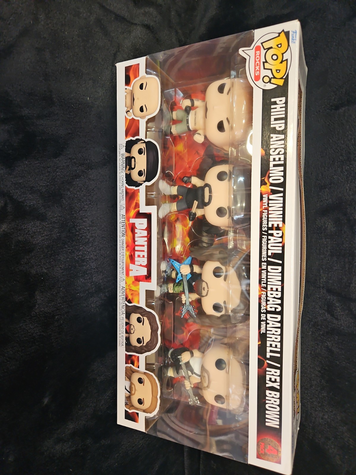 Funko Pop! "PANTERA" Philip Anselmo/Vinnie Paul/Dimebag Darrell/Rex Brown-4 Pack