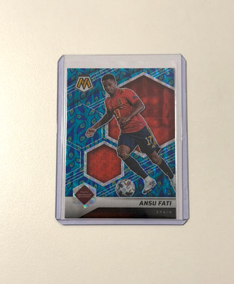 Ansu Fati Peacock SSP, 2021-22 Panini Mosaic FIFA World Cup