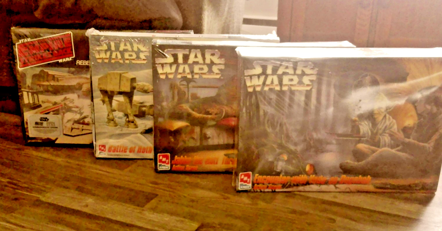 Star Wars Action Kit Model Sets New In Box~ 4 Different Sets