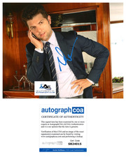ADAM SCOTT AUTOGRAPH SIGNED 8X10 PHOTO PARKS AND RECREATION ACOA