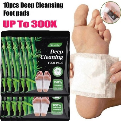 Bis zu 300X Detox Fuß Patches Pads Natürliche Pflanze Toxin Entfernung Klebstoff