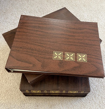 Lot of 3 Vintage Ben Parker Photo Albums Brown in Slipcase Boxes SEE PHOTOS