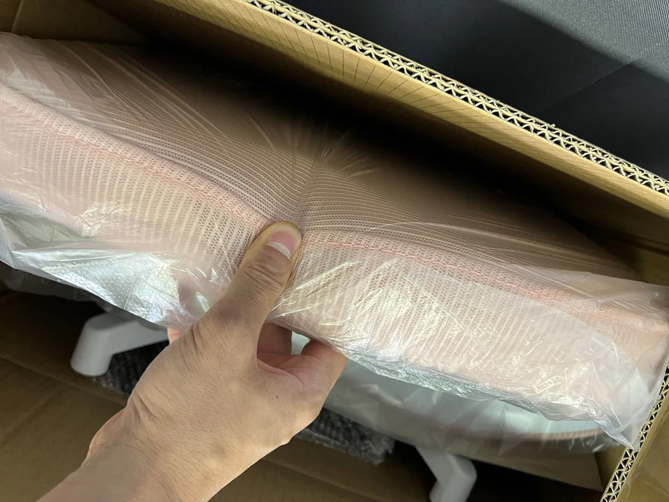 Sedia Rosa Ergonomica da Ufficio con Altezza Regolabile Braccioli Pieghevoli - Immagine 4 di 4