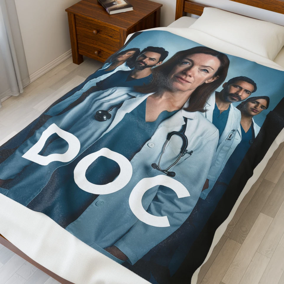 Doc TV Series Velveteen Plush Blanket | Cozy Fleece Throw | Fan Gift Home Decor - Image 4 of 4