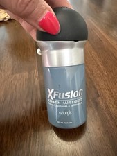 XFusion Keratin Hair Building/Thickening Fibers Powder, Black, 0.53 oz