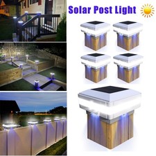 Solar Post Cap Lights Outdoor Waterproof Powered Deck Fence Lights For 4x4 Wood
