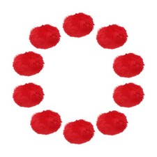 20 St&uuml;ck Kunstpelz Pompons, 2 Zoll f&uuml;r Faux Fur, Rot