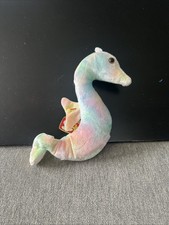 1999 TY Beanie Baby NEON the Seahorse Toy P.E. Pellets
