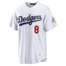 Men's Dodgers Kike Hernandez White 2026 Gold Collection Stadium Stitched Jersey