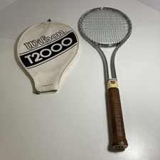 Vintage Wilson T2000 Tennis Racket with Cover Made in USA, 4 1/2 L