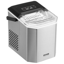 VEVOR Countertop Ice Maker Bullet 9-Cubes Ready in 6 Mins 26 lbs.
