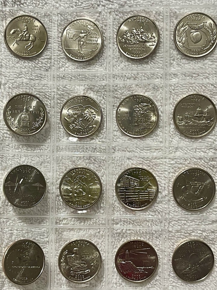 1999-2009 50 State Quarter Set And Territory Set Brilliant Uncirculated ...