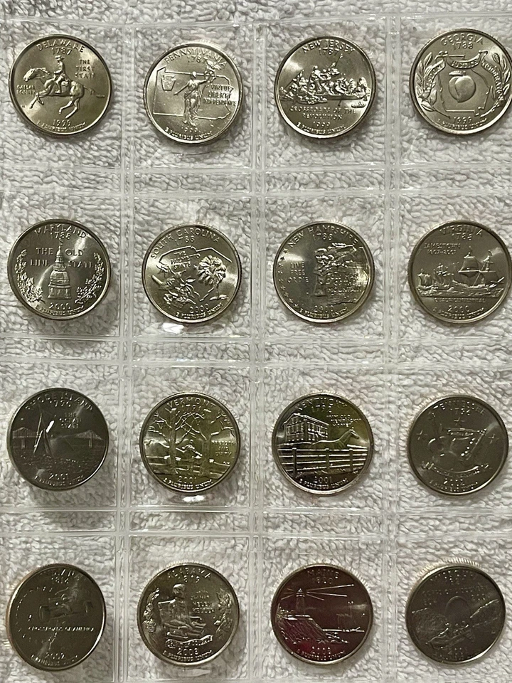 1999-2009 50 State Quarter Set And Territory Set Brilliant Uncirculated 56 Coins - Image 2 of 4