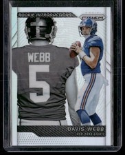2017 Panini Prizm #1 Davis Webb Rookie Introductions Prizm
