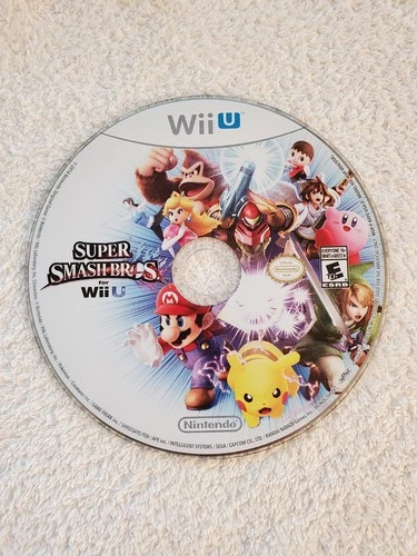 NICE DISK Super Smash Bros. (Nintendo Wii U, 2014) Disk Only - GOOD SHAPE