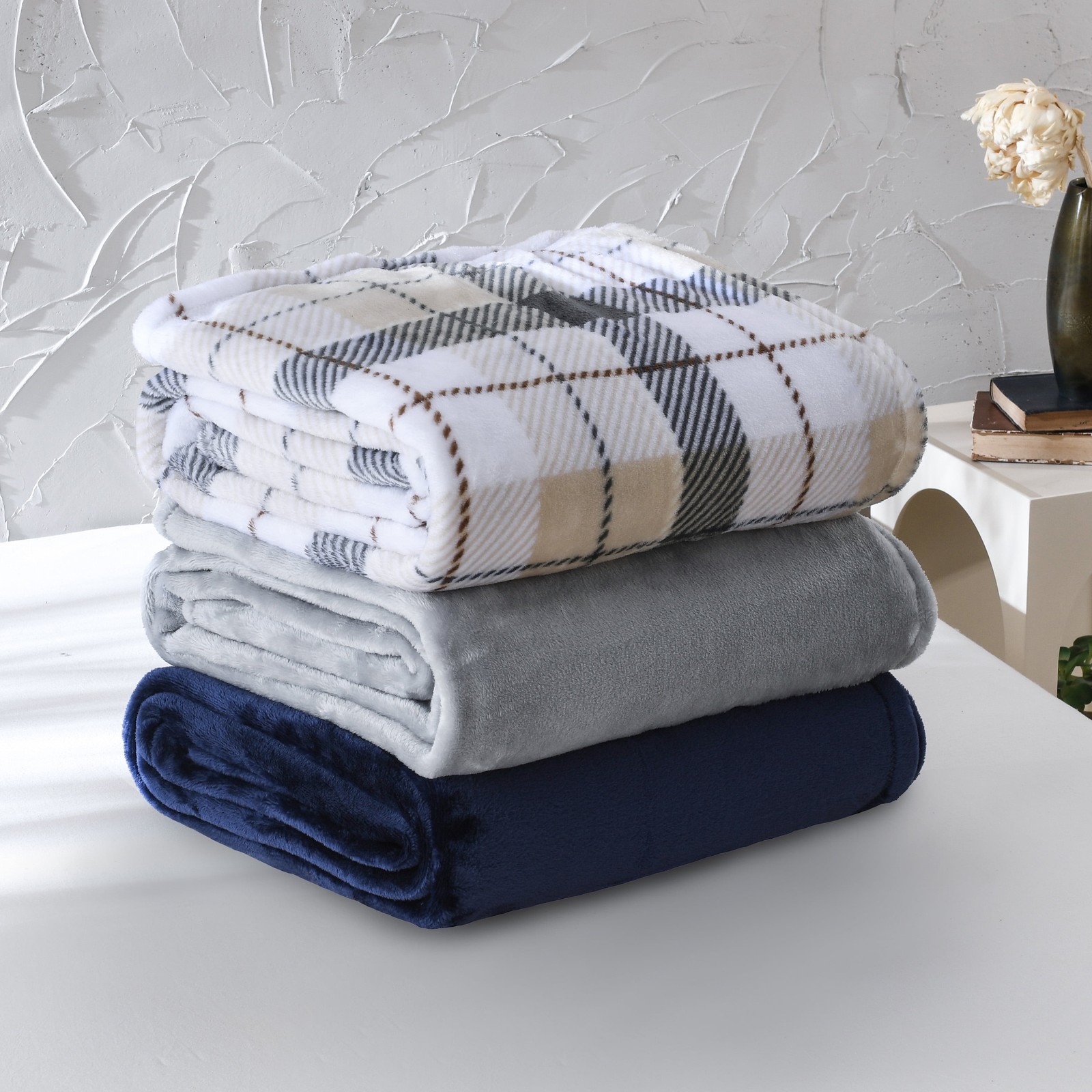 Mainstays MSF500686322003 Super Soft Plush Blanket Gray King AdultTeen 4090₽