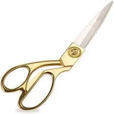 8.5'' Gold Stainless Steel Tailor Scissors Heavy Duty for Fabric Crafts