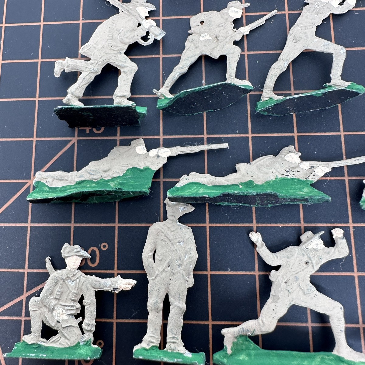 Zinnfiguren American Westward Pioneers & Mountain Men Tin Flat Toy
