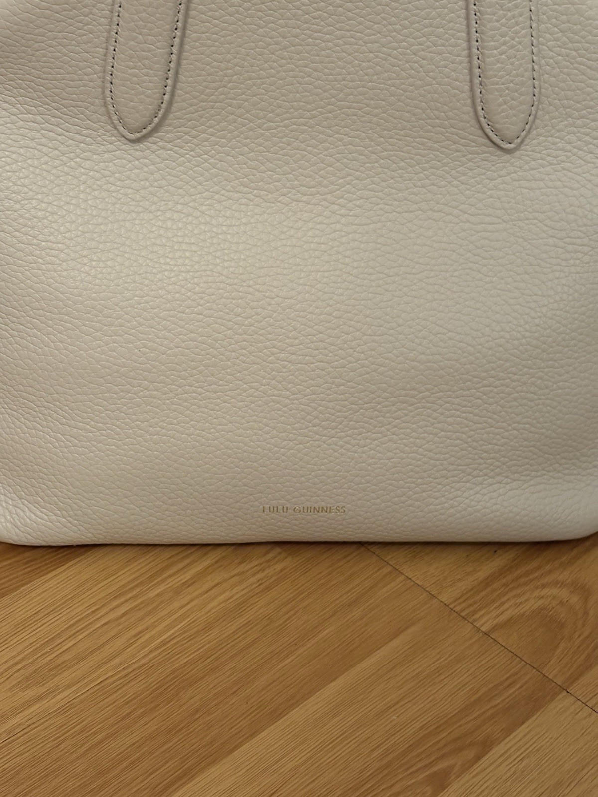 Lulu Guinness Large Peekaboo Lip Valentina Bag Oyster Handbag Brand New image 7