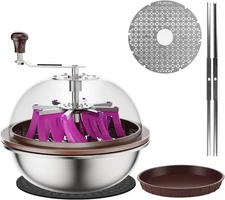 Atour 13 inch Bud Leaf Bowl Trimmer 13”+Collection Bowl, Silver 