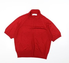 Womens UK Size 16 St Michael Red Pullover Sweatshirt