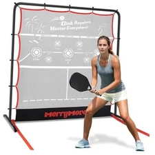 Pickleball Rebounder Practice Net: 6FT Strong Metal Frame Pickleball Trainer 