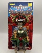 MOTU Vintage KING HISS CLEAR Masters of the Universe MOC sigillato He-man