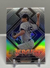 2022 Panini Prizm Gerrit Cole Silver Prizm Emergent Insert E-5 New York Yankees