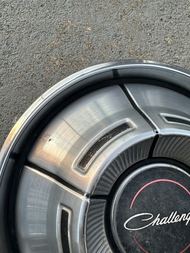 Two 1970-1971 Dodge Challenger 14” Hubcaps Wheel Covers Nice Drivers 70 71 - Picture 5 of 17