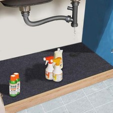 36x24 Inch Under Sink Mat Waterproof Absorbent for Kitchen Bathroom Cabinets