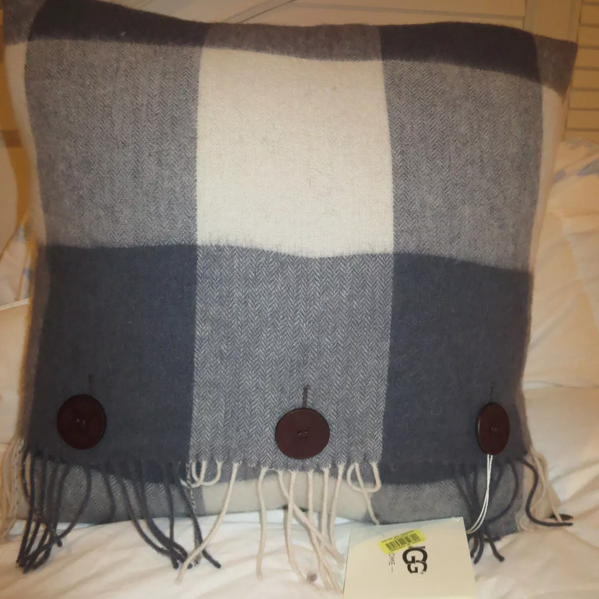Ugg top plaid pillow