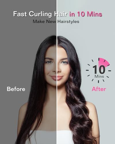 Cordless Hair Straightener Brush for Travel - Portable Straightening Brush, - Bild 6 von 8