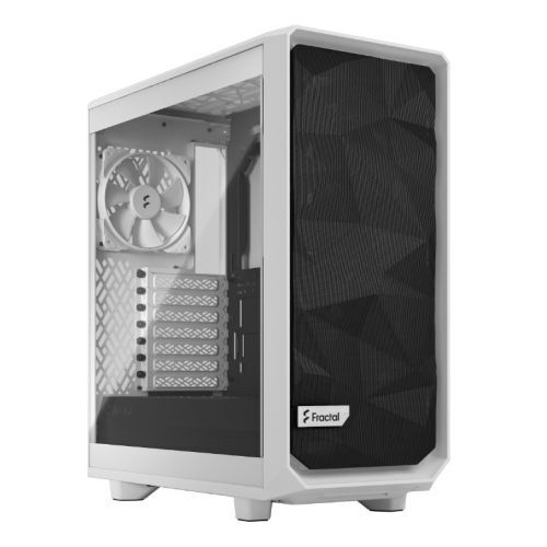 Fractal Design Meshify 2 Compact Lite White Tg Gaming Case W/ Clear Glass Window - Picture 1 of 2