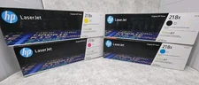 BRAND NEW HP 218X Black Cyan Magenta Yellow High Yield Toner Cartridge Set