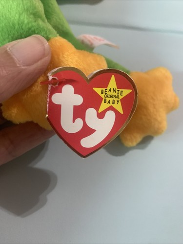 Ty Beanie Baby Smoochy The Frog Retired 1997 Tag Errors Rare Collectible - Picture 8 of 14