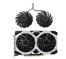 Pair Fans GPU Cooler Fan For MSI GeForce GTX 1660 1660Ti SUPER PLD09210S12HH
