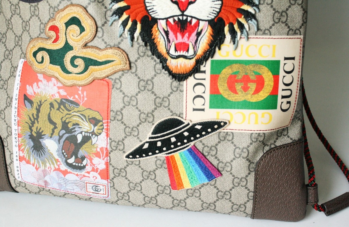 GUCCI GG Supreme Angry Cat and Various Patched Limited Edition