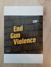 End Gun Violence Sticker - Square - 3.75X3.75 - Brand New - Move On Sticker 