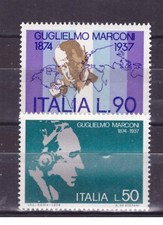 STAMPS Italy Republic 1974 Guglielmo Marconi MNH** 