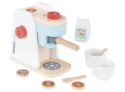 New In Box Playtive Espresso Machine Wooden Toy Playset