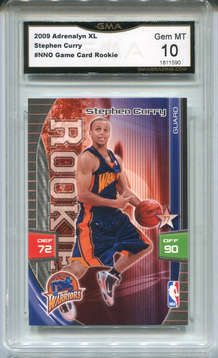 2009 Stephen Curry Adrenalyn XL Game Card Rookie gem mint 10