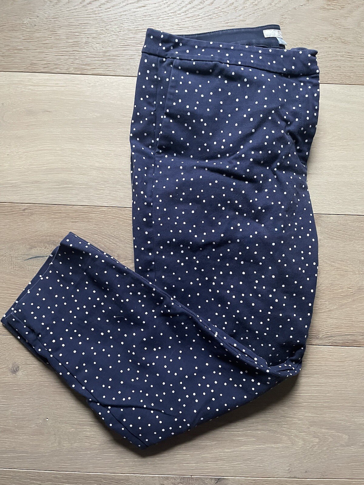 Boden Blue Polka Dot Hampshire Dress Pants - Size 10P (petite)