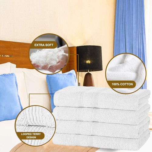 Hand Towel- Luxury 100% Egyptian cotton super soft hand towels pack of 2,4,6,12 - Picture 5 of 40