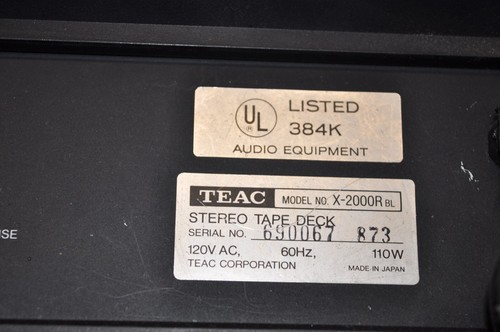 TEAC X2000R TAPE DECK WITH UPGRADES & EXTRAS - Bild 10 von 12