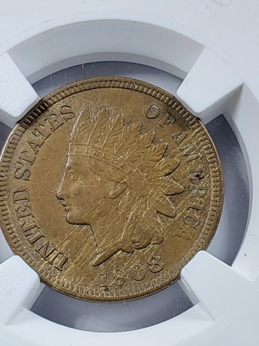 1908-S 1c Indian Head Cent NGC AU 58 BN Brown - Picture 2 of 4