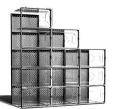 Black Shoe 12PCS Storage Box Clear Stackable Shoe Container Sneaker Organizer XL