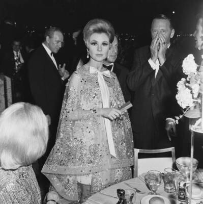Mitzi Gaynor Wearing An Ensemble By Designer Arnold Scaasi 39Th Ac- Old Photo