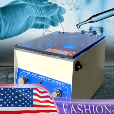 Lab Centrifuge Hematocrit Microhematocrit High-Speed Centrifuge Heavy Duty 100W